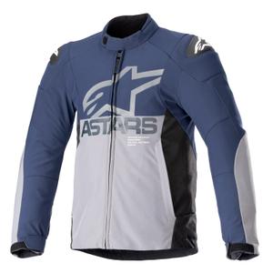 Bunda na motorku Alpinestars SMX Waterproof tmavo modro-šedá