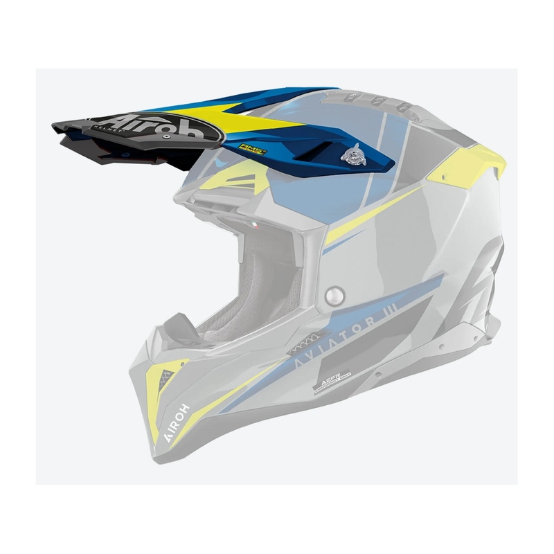 Šilt pre helmu Airoh Aviator Push modrý lesklý