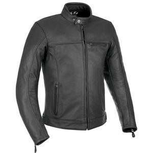 Kožená bunda na motocykel Oxford Walton čierna