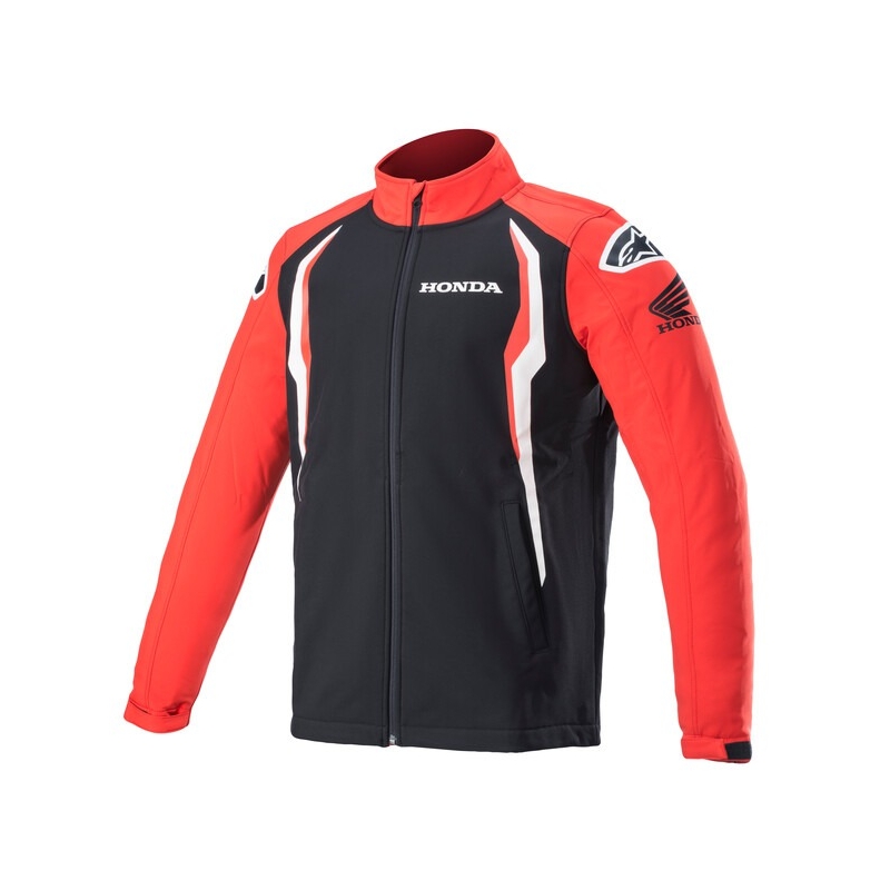 Bunda na motorku Alpinestars Honda červeno-čierna
