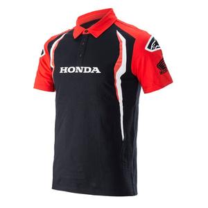 Polo tričko Alpinestars Honda červeno-čierne