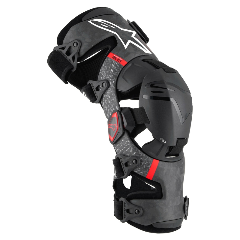Kolenné ortézy Alpinestars Supertech RK-10 Plasma čierno-červené