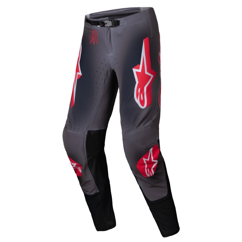 Motokrosové nohavice Alpinestars Supertech Lipan dymovo-červené