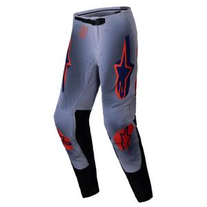 Motokrosové nohavice Alpinestars Supertech Lipan šedo-fluo oranžové