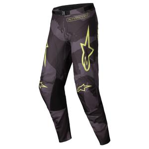 Motokrosové nohavice Alpinestars Racer Hollow tmavá camo-fluo žlté
