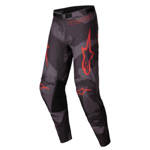 Motokrosové kalhoty Alpinestars Racer Hollow šedá camo-fluo oranžové