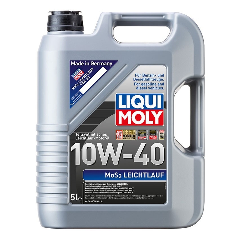 Polosyntetický motorový olej LIQUI MOLY MoS2 Leichtlauf 10W-40 5 l