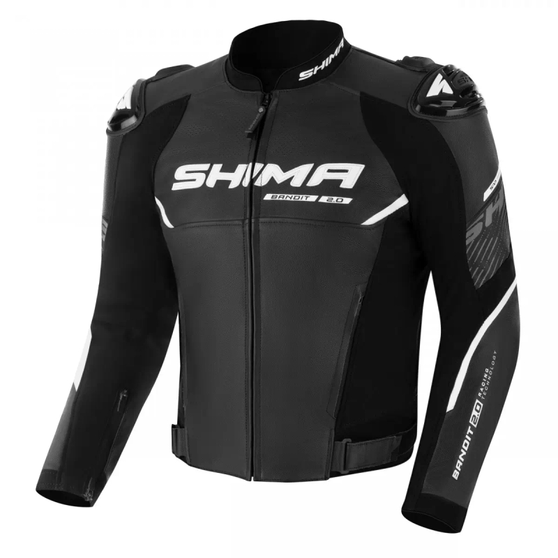 Kožená bunda na motorku Shima Bandit 2.0 čierna