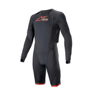 Vonkajšia vrstva airbagovej vesty Alpinestars TECH-AIR®10 s krátkymi nohavicami čierno-červeno-šedá