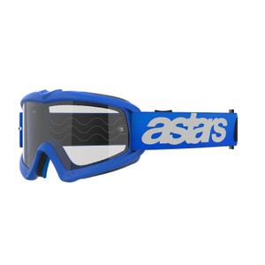 Detské motokrosové okuliare Alpinestars Vision Youth Blaze modré s čírym zorníkom