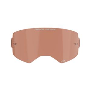 Plexi pre okuliare Alpinestars Supertech oranžovo-hnedo-afterburn