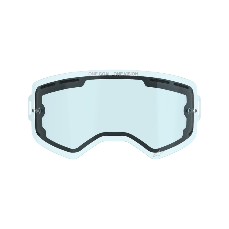 Plexi pre okuliare Alpinestars Supertech dvojité antifog modré