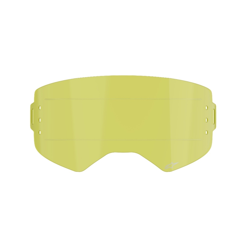 Plexi pre okuliare Alpinestars Supertech pre systém roll-off žlté