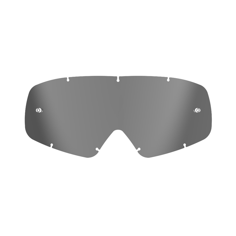 Detské plexi pre okuliare Alpinestars Vision Youth zrkadlovo strieborné