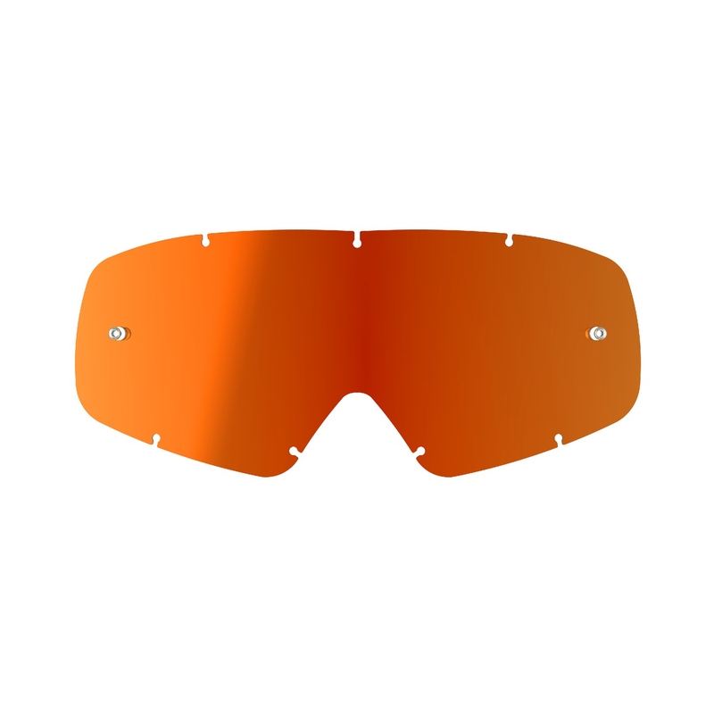 Detské plexi pre okuliare Alpinestars Vision Youth zrkadlovo červené