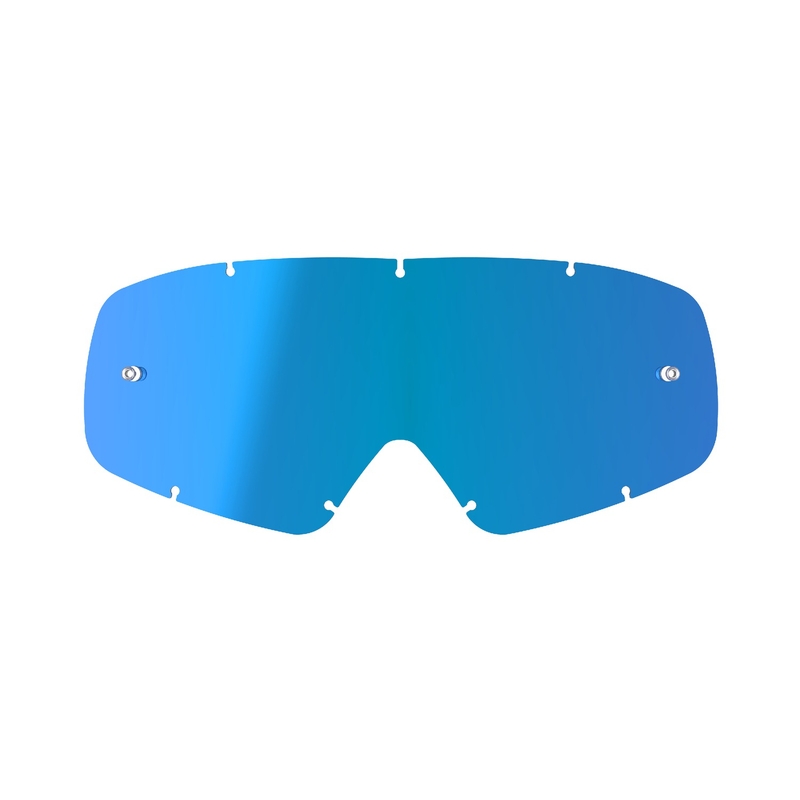 Detské plexi pre okuliare Alpinestars Vision Youth zrkadlovo modré