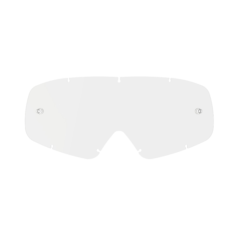 Detské plexi pre okuliare Alpinestars Vision Youth číre