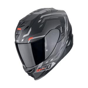 Integrálna prilba na motorku Scorpion EXO-520 EVO AIR RANKA matná čierno-strieborno-červená výpredaj