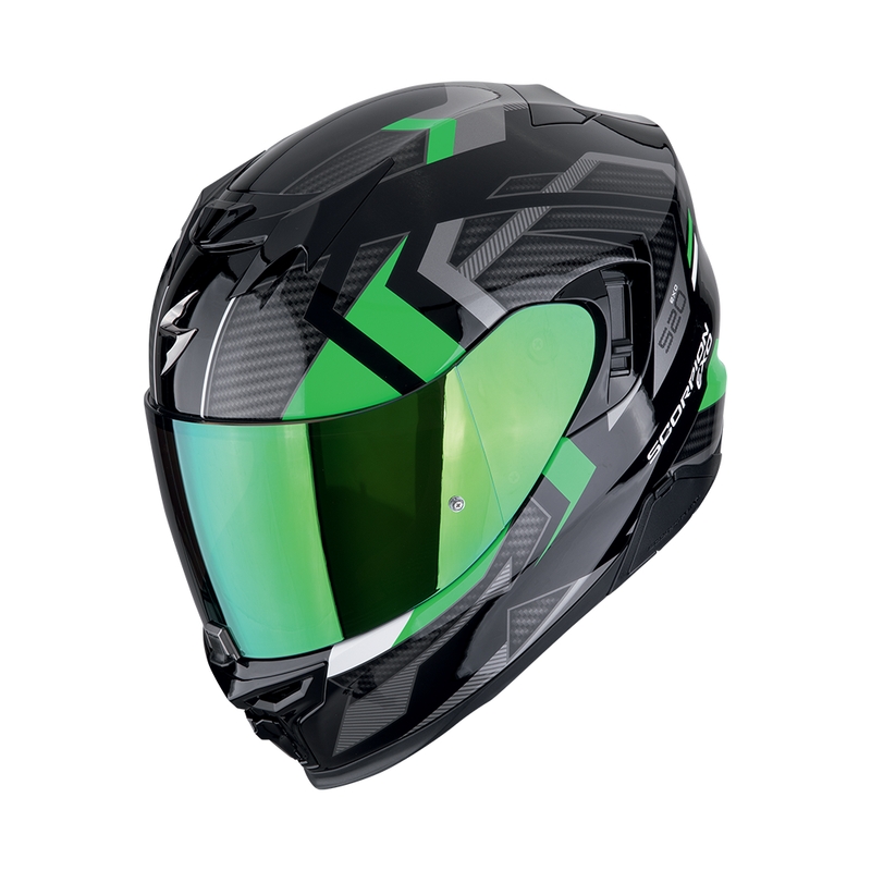 Integrálna prilba na motorku Scorpion EXO-520 EVO AIR SENSUS čierno-zelená výpredaj
