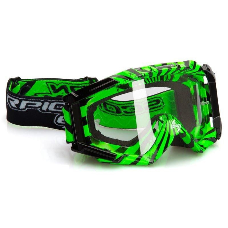 Motokrosové okuliare Scorpion E15 fluo zeleno-čierne