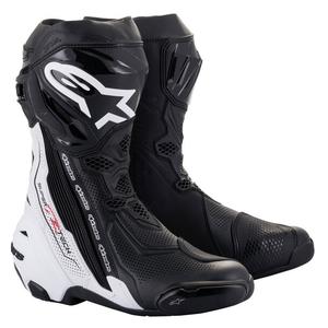 Topánky na motorku Alpinestars Supertech R Vented čierno-biele