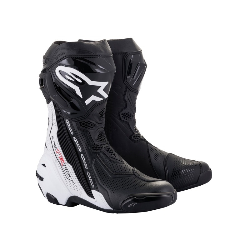 Topánky na motorku Alpinestars Supertech R Vented čierno-biele