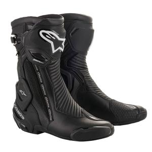Topánky na motorku Alpinestars SMX Plus 2 Gore-Tex čierno-strieborné