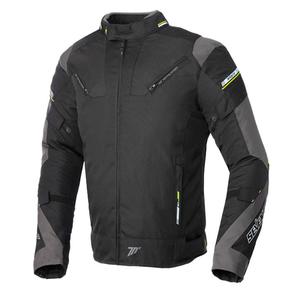 Bunda na motocykel SEVENTY DEGREES SD-JR69 čierno-fluo žltá