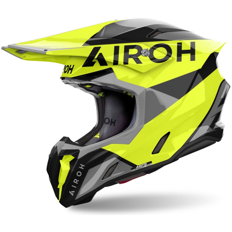 Motokrosová prilba Airoh Twist 3 King lesklá žltá