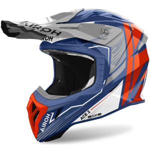 Motokrosová prilba Airoh Aviator Ace 2 Engine lesklá modrá