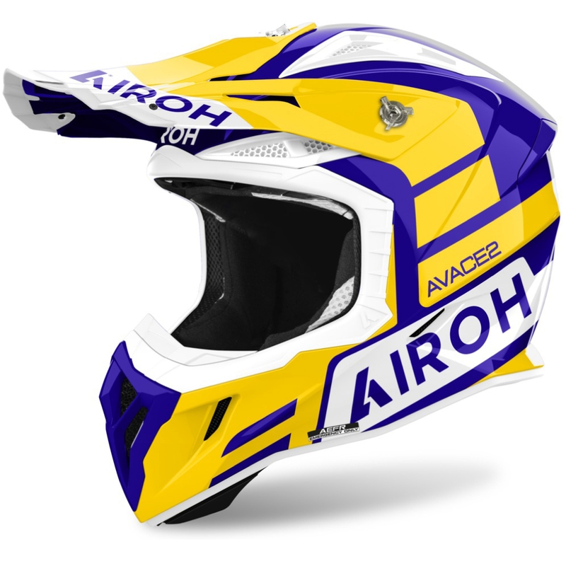 Motokrosová prilba Airoh Aviator Ace 2 Sake lesklá žltá