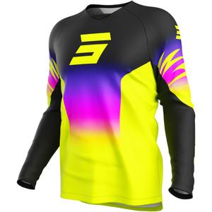 Detský motokrosový dres Shot Draw X-Trem fluo žltý
