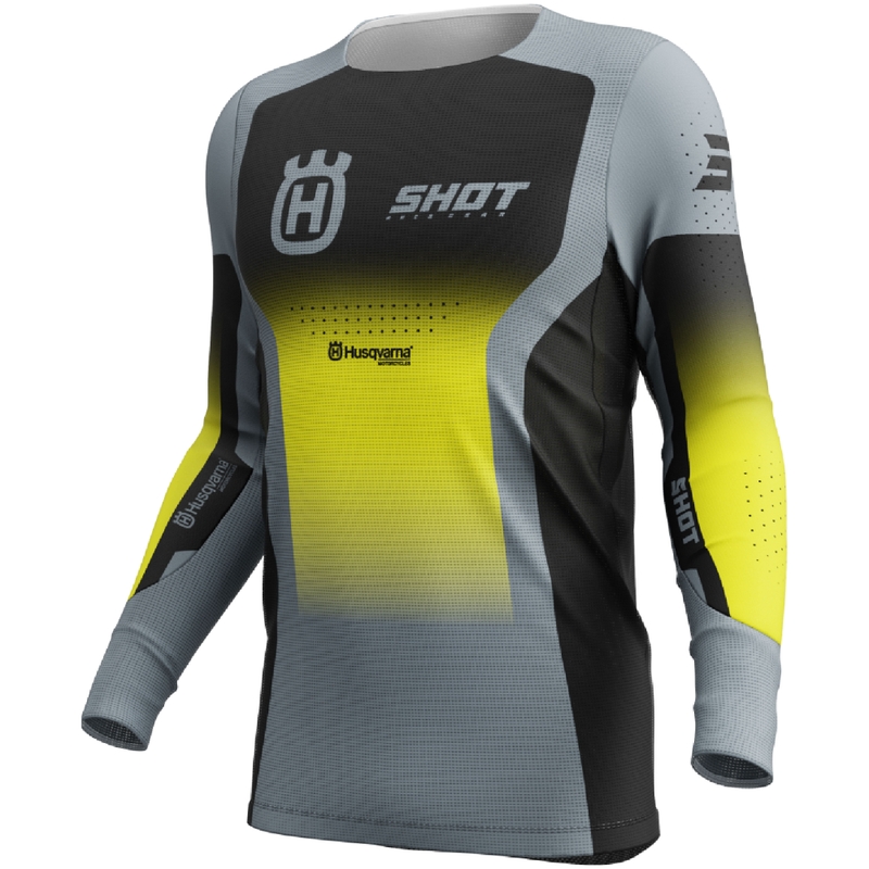 Motokrosový dres Shot Aerolite HVA čierno-sivý