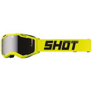 Motokrosové okuliare Shot Assault 2.0 Solid fluo žlté s iridiovým sklom