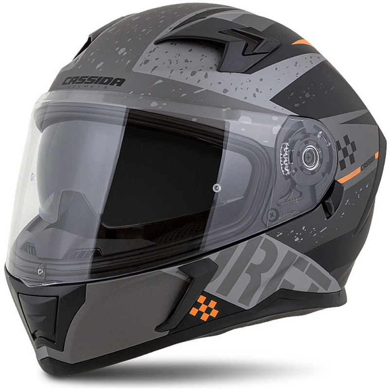 Integrálna prilba na motocykel Cassida Integral 3.0 DRFT matne šedo-čierno-oranžová