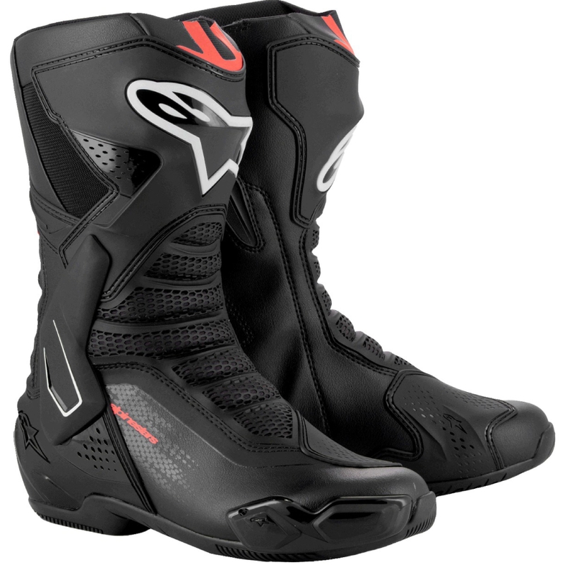 Topánky na motorku Alpinestars SMX-6 3 čierno-fluo červené
