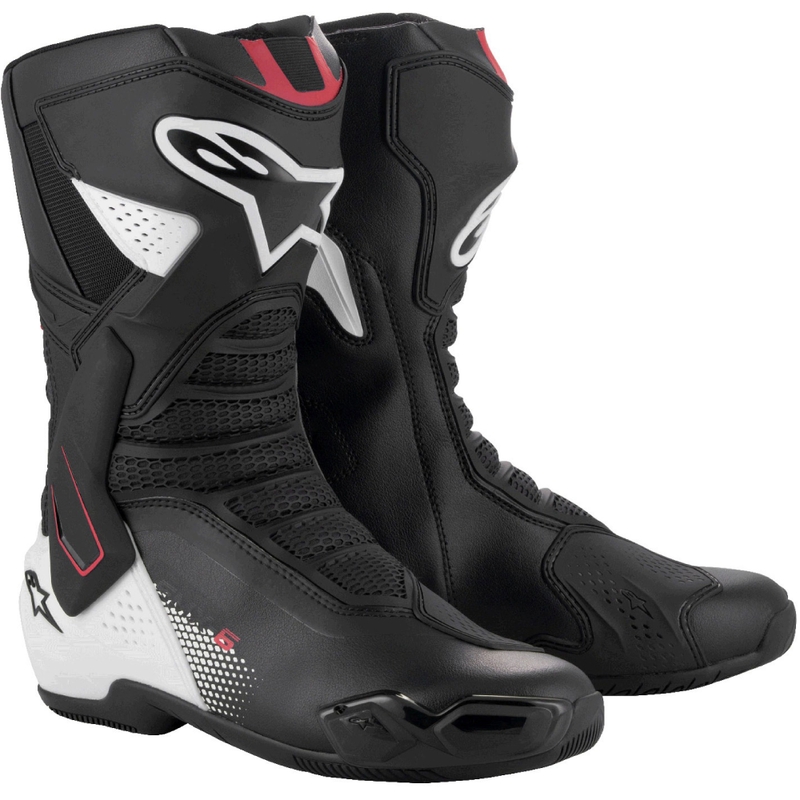 Topánky na motorku Alpinestars SMX-6 3 čierno-bielo-červené