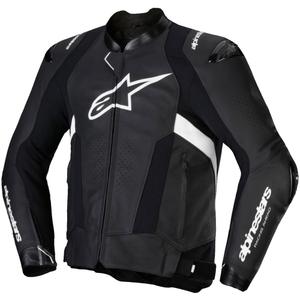 Kožená bunda na motorku Alpinestars Missile 3 čierno-biela