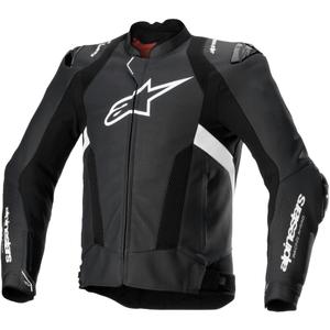 Kožená bunda na motorku Alpinestars Missile 3 Airflow čierno-biela