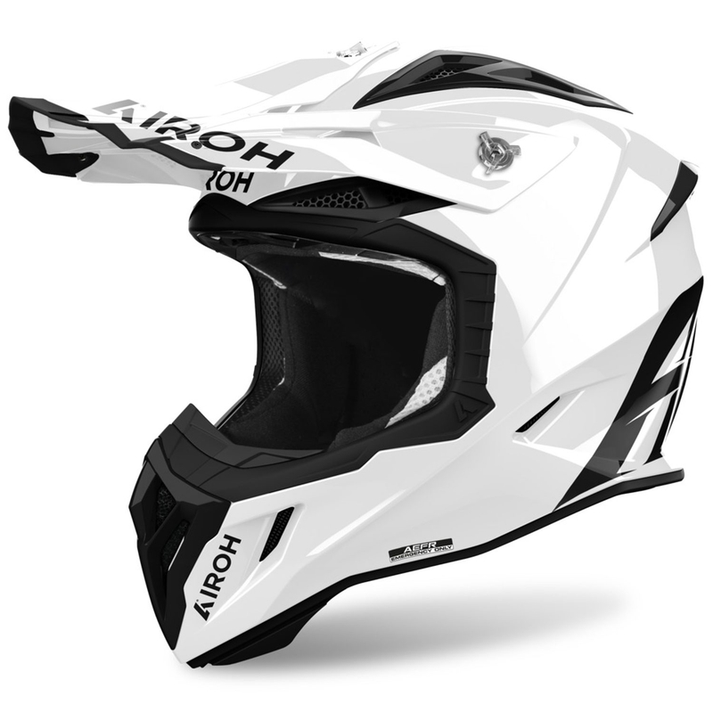 Motokrosová prilba Airoh Aviator ACE 2 Color biela lesklá