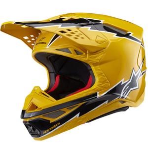 Motokrosová prilba Alpinestars Supertech S-M10 Ampress čierno-žltá