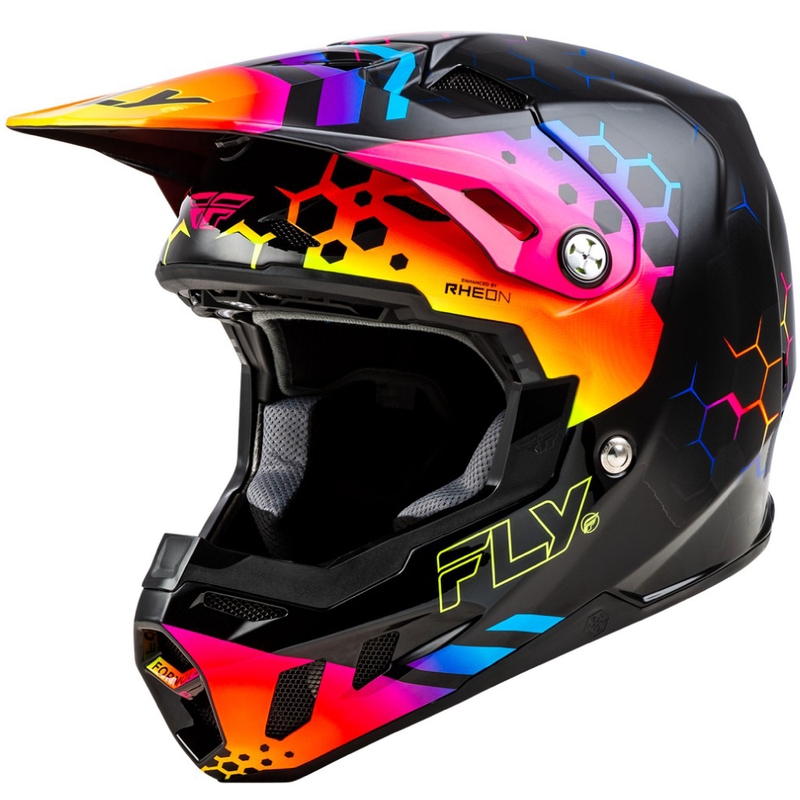 Motokrosová prilba FLY Racing Formula CC Tektonic čierno-žlto-ružová