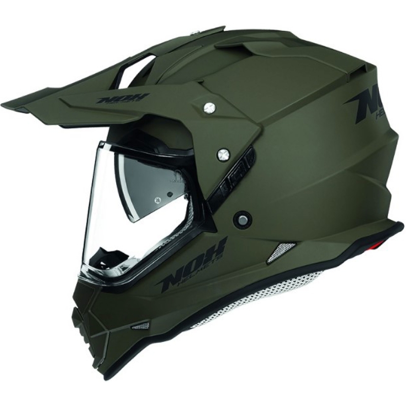 Enduro prilba NOX N312 zelená matná