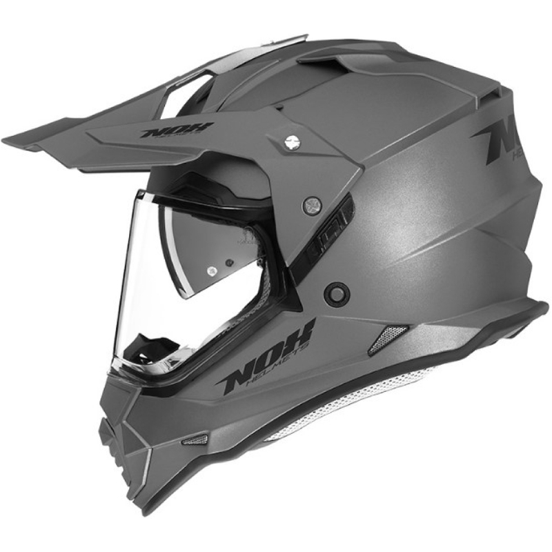 Enduro prilba NOX N312 strieborná