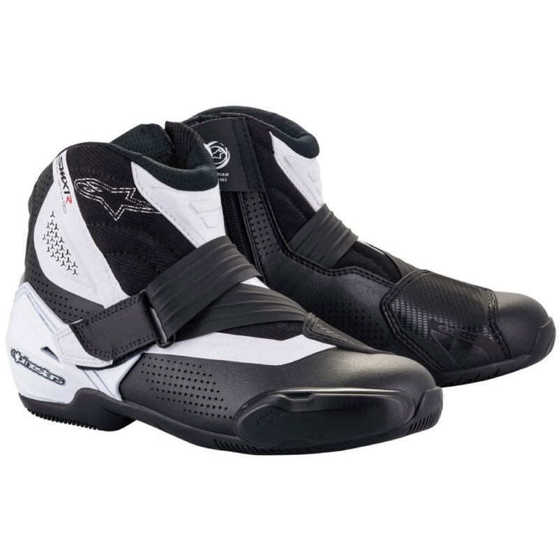 Topánky na motorku Alpinestars SMX-1 R Vented čierno-biele