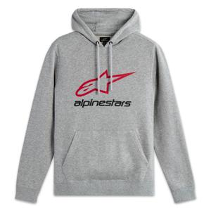 Mikina Alpinestars Always Hoodie 3 sivo-červeno-čierna