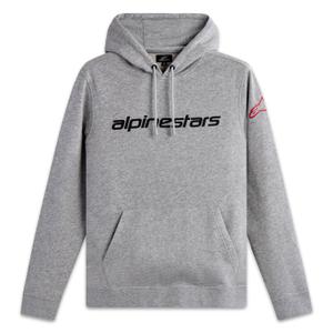 Mikina Alpinestars Wordmark Hoodie 3 sivo-červeno-čierna