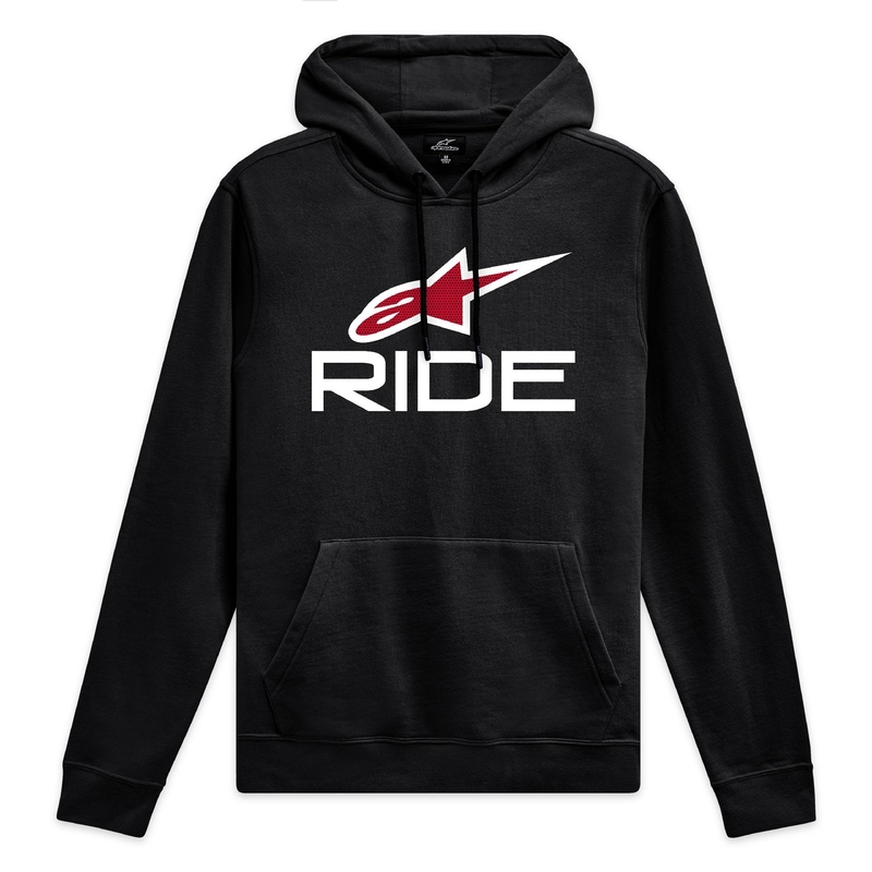 Mikina Alpinestars Ride Hoodie 4 čierno-bielo-červená