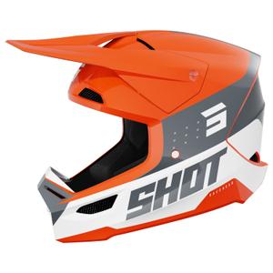 Motokrosová prilba Shot Furious League oranžovo-sivá