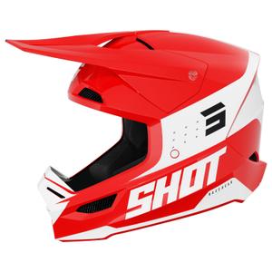 Motokrosová prilba Shot Furious League červeno-biela